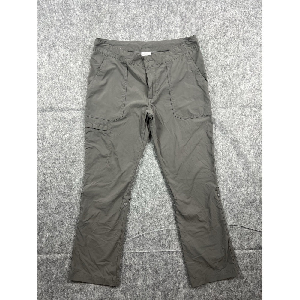Columbia Womens Gray Active Straight Leg Roll-Up Outdoor Pants Size 14 XL0947